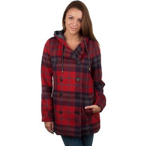 Womens QuikSilver Women's Cascade Plaid Peacoat