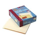 SmeadFastenerEndTabFolder,Letter,Straight,Two2-InchProngBStyle#1and#3Fasteners,Manila,50perBox(34115)