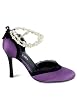 Women's Pearled Lace Sandal With 3 3/4 Inch Heel