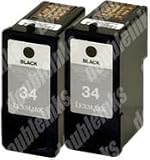 Double Pack Lexmark 34 (18C0034) Black Remanufactured [Office Product]