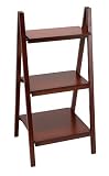 Benzara 96167 39 in. H Wood Ladder Bookcase - Brown