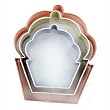 Set of 3 Cupcake shaped cookie cutters