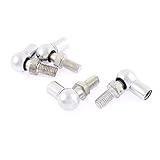 uxcell　ロッドエンドベアリング　軸受　8mmメススレッドダイヤ　L形　15mmスレッド長　4個