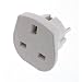 Kit UK 3-Pin to Euro 2-Pin Mains Adapter / Travel Plug - White