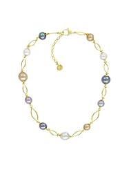 Majorica Pearl and Chain Necklace