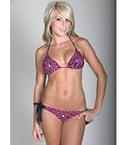 So Cal SKULLY LEOPARD Girls Swim Suit Separates in Purple- All Sizes
