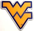 West Virginia University METAL Auto Emblem - with colors