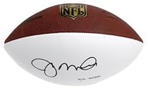 San Francisco 49ers Joe Montana Autographed Football Stamped with Career Statistics (UDA)