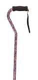 Essential Medical Supply Designer Offset Handle Cane, Paisley