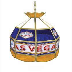 Las Vegas Stained Glass Tiffany Lamp - 16 inch diameter