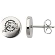 Stainless Steel Miami Dolphins Logo Stud Earrings