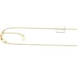 14K Yellow Gold Adjustable Box Chain - Up to 22 inches