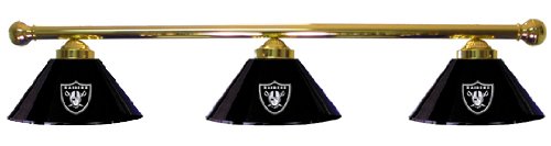 Oakland Raiders Pool Table Light - Brass Bar