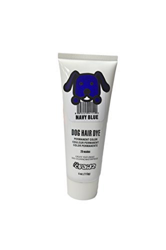 DOG HAIR DYE GEL (NAVY BLUE) - New Bright, Fun Shade, Semi-permanent, completely non-toxic and safe ...Semi-permanent, completely non-toxic and safe