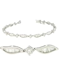 14k White Gold Diamond Bracelet, Best Quality Free Gift Box Satisfaction Guaranteed
