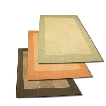 Block Diamond Indoor Outdoor Rug - 5'3 x 7'6, BLUE