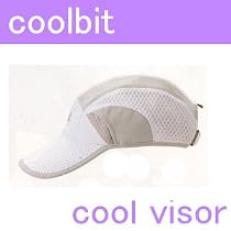 アウトドアにオススメ！！【クールビット CLV-CP801 　カラーWHTホワイト】cool visorシリーズ バイザータイプ 熱中症対策に！！