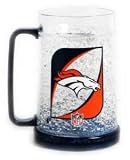 Denver Broncos Crystal Freezer Mug Set of 4
