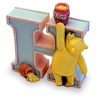 Childrens Toyshop  Toys : Winnie the Pooh alphabet - Letter H