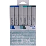 Sea & Sky Sketch Copic Marker 6 Piece Set