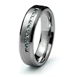Stainless Steel Ring with CZ (Sizes 8-12)