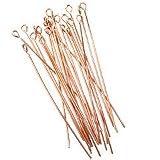 2 EYE Pins .020 Copper Plated Q.100