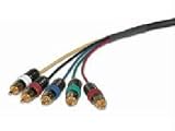Impact Acoustics - Video / audio cable - component video / audio - 26 AWG - RCA (M) - RCA (M) - 100 ft - double shielded coaxial - black