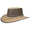 The original Hickory Leather&nbsp;Foldaway Cooler Bush Hat by BARMAH AUSTRALIA