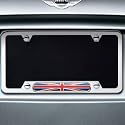 Mini Cooper Polished License Plate Frame "UNION JACK"