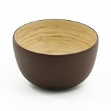 Mini-Mes Hand Coiled Bamboo Bowl Choco