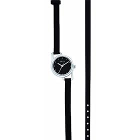 Opex - X3621LA1 - Gabrielle - Montre Femme - Quartz Analogique - Cadran Noir - Bracelet Cuir Noir