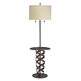 Kichler Lighting 74118 Kent 63.5-Inch Portable Tray Floor Lamp, Sand and Cream Tweed Hard Back Shade