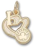 Portland Trail Blazers "I Heart Logo" 1/2" Sterling Silver Charm/Pendant