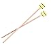 1 Pair Marimba Mallets, Percussion Mallets with Yarn Head and Smooth Wood Handle for Professional Player
