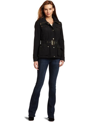 Calvin Klein Womens Belted Utility Jacket