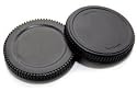 Maxsima - Rear Lens cap & Body cap for Panasonic Lumix DMW-LRC1, DMW-BDC1 Micro Four Thirds, DMC-G1, DMC-G2, DMC-G3, DMC-G10, DMC-GF1, DMC-GF2, DMC-GF3, DMC-GH1, DMC-GH2,DMC-G2, DMC-GH3..