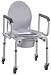 Commode Steel Drop-Arm With Padded Armrest