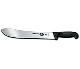R H. Forschner by Victorinox 12-Inch Straight Butcher Knife, Black Fibrox Handle