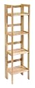 Winsome Wood Folding 4-Tier Shelf, Natural