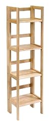 Winsome Wood Folding 4-Tier Shelf, Natural