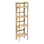 Winsome Wood Folding 4-Tier Shelf, Natural