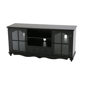 SEI Coventry Antique-Black Large Television Console