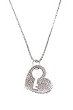 KEY CUT OUT HEART PENDANT NECKLACE