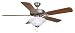 Ellington Ceiling Fans Builder Deluxe Model BLD52AN5LK1A in Antique Nickel. Indoor fan.