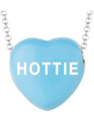 Sweethearts Enamel "Hottie" Heart on 16" Necklace Pendant with Gift Box