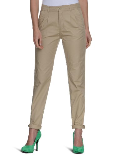 VERO MODA Damen Hose Niedriger Bund, 10064991 Star Canvas Chino Lt. Trench Camel, Gr. 44,  Preisvergleich