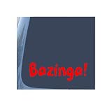 Bazinga! The Big Bang Theory Red Decal