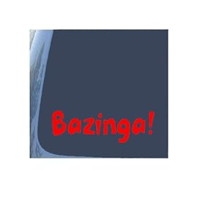 Bazinga! The Big Bang Theory Red Decal