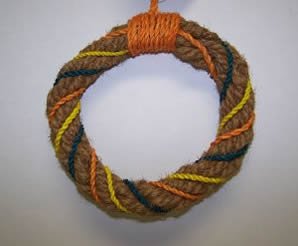 Coco Fiber Round Swing 1in x 8in Bird Toy