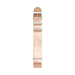 Fossil Watches, Women's Leather 18Mm Watch Strap Metallic Rose